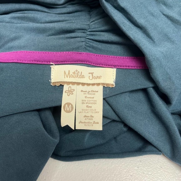 Matilda Jane Green Blue Color Block Cardigan Medium - Picture 5 of 5